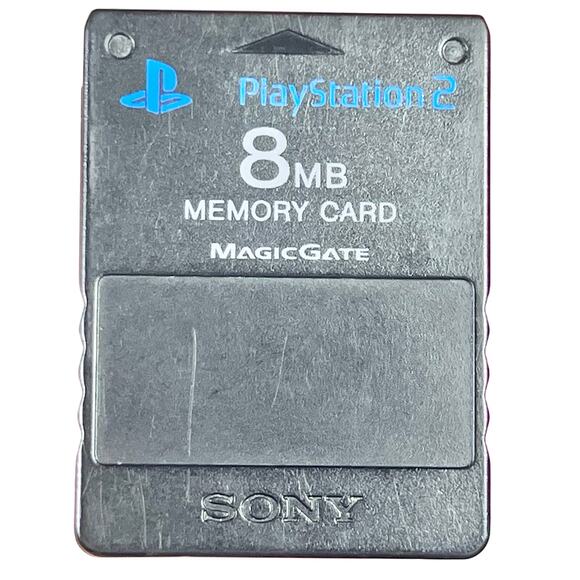 Genuine Black Playstation 2 PS2 8MB Memory Card Sony Original - Picture 1 of 4